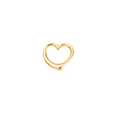 Pendentif coeur en or jaune 18 carats 750 - 17x17 mm